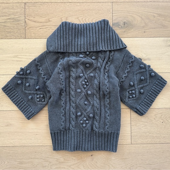 Stella McCartney Pom Pom Chunky Knit Cotton Cashmere Cardigan M/8 - Picture 6 of 7